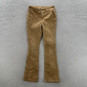 American Eagle Pants Womens 2 Beige High Rise Kick Boot Corduroy Wide Wale Boho